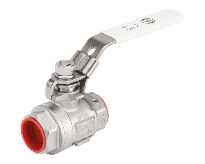 Stainless steel ball valve 714 2 piece body BSP Dry clean 1/4''